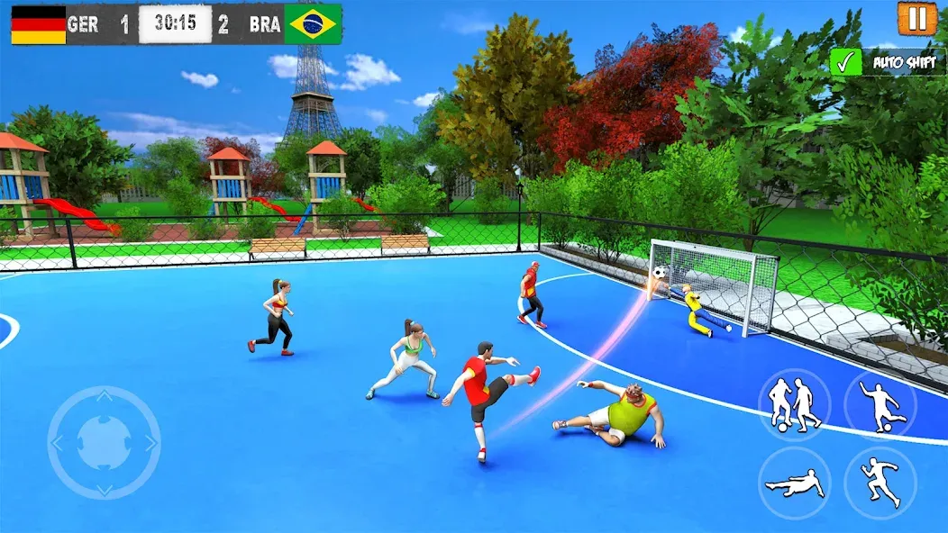 Street Football: Futsal Games (Стрит Футбол) [МОД: Меню, Бесконечные монеты и Открытые уровни] Screenshot 1