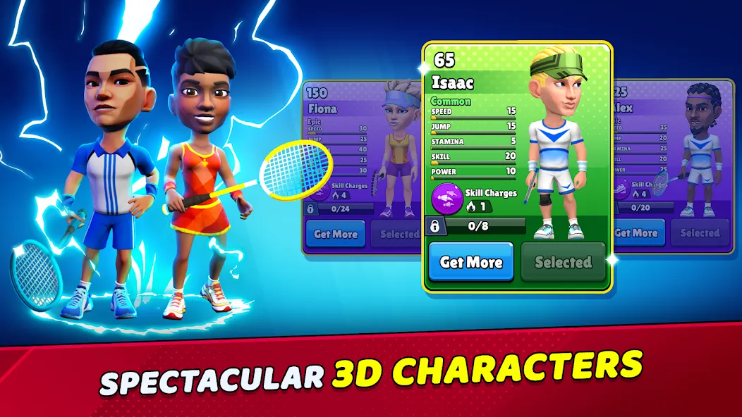 Badminton Clash 3D (Бадминтон Клаш 3D) [МОД: Много денег, Монет и Все открыто] Screenshot 5