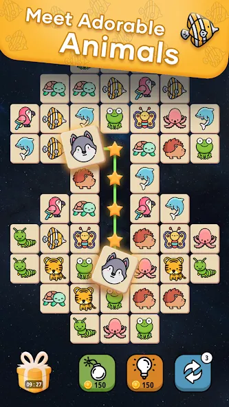 Connect Animal (Коннект Энимал) [МОД: Бесконечные деньги, Монеты и Мега MOD] Screenshot 2