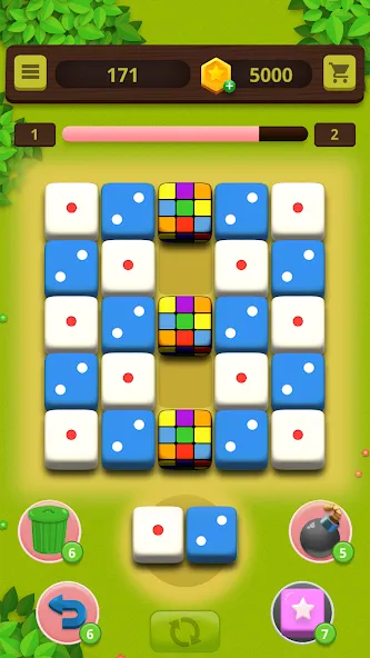 Dice Craft - Merge Puzzle (Дайс Крафт) [МОД: Много монет, Открытые уровни и Мега MOD] Screenshot 3