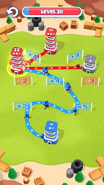 Tower War - Tactical Conquest (Тауэр Вар) [МОД: Деньги, Монеты и Меню MOD] Screenshot 3