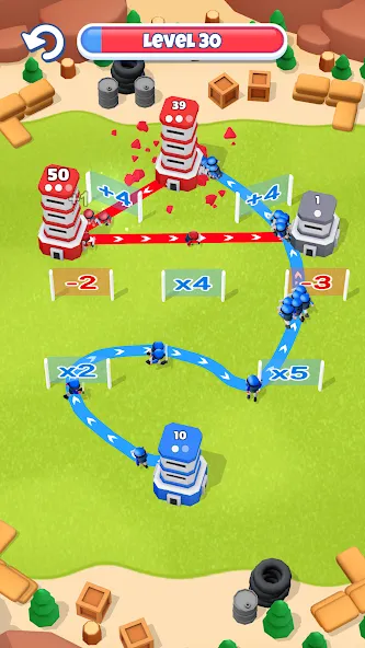 Tower War - Tactical Conquest (Тауэр Вар) [МОД: Деньги, Монеты и Меню MOD] Screenshot 4