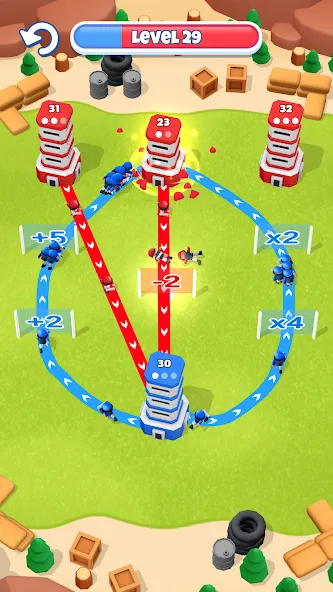 Tower War - Tactical Conquest (Тауэр Вар) [МОД: Деньги, Монеты и Меню MOD] Screenshot 5