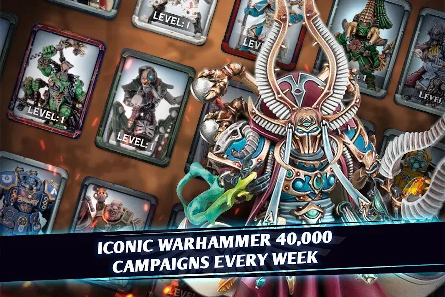 Warhammer Combat Cards - 40K (Вархаммер Комбат Кардс) [МОД: Деньги, Монеты и Меню MOD] Screenshot 2