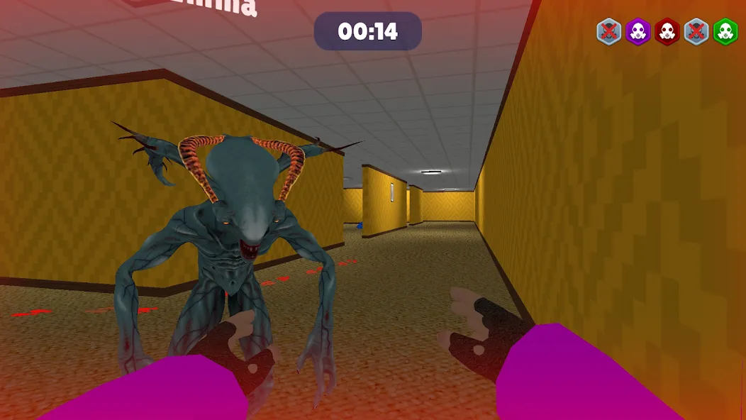 Horror Hide - Backrooms Escape (Хоррор Хайд) [МОД: Меню, Бесконечные монеты и Открытые уровни] Screenshot 1