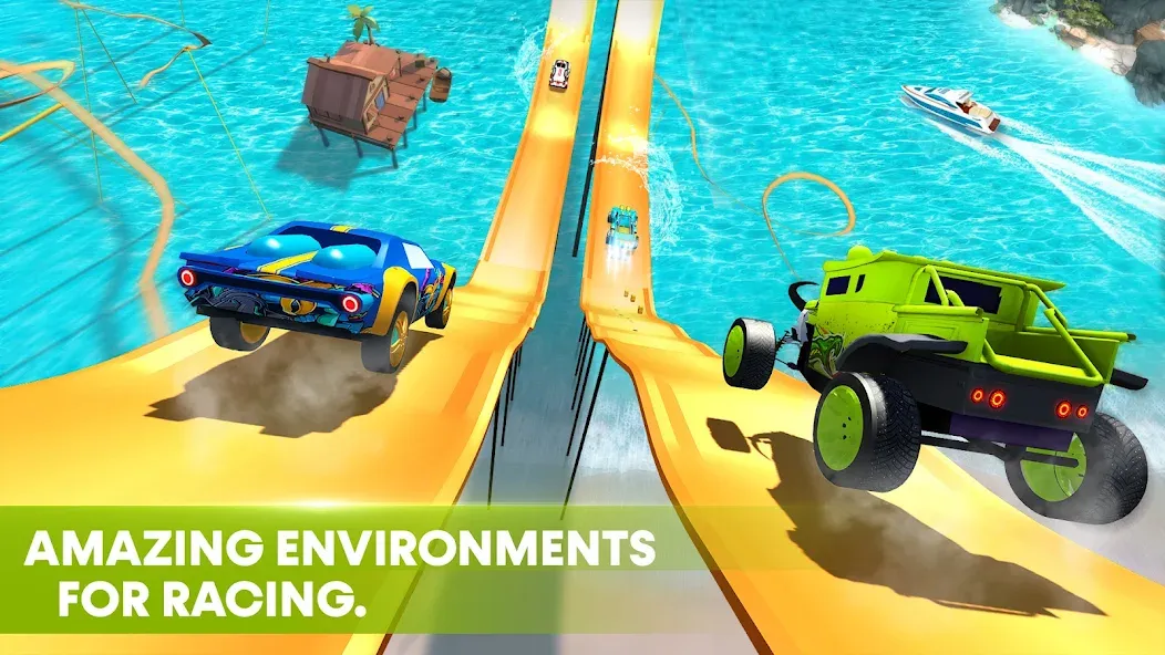 Race Off - Monster Truck Games [МОД: Все открыто, Дополнительные деньги и Меню MOD] Screenshot 1