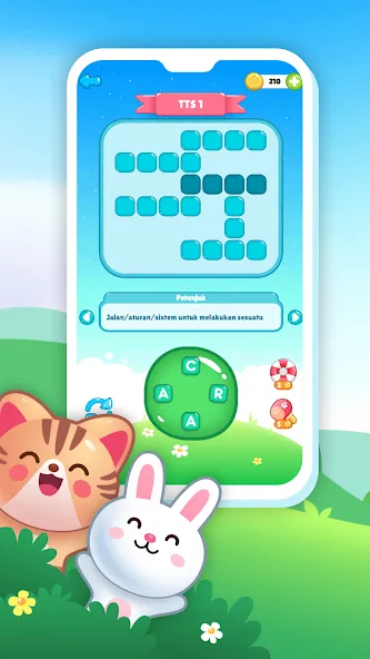 Acak Kata - Teka Teki Silang (Ацак Ката) [МОД: Меню, Бесконечные монеты и Открытые уровни] Screenshot 3