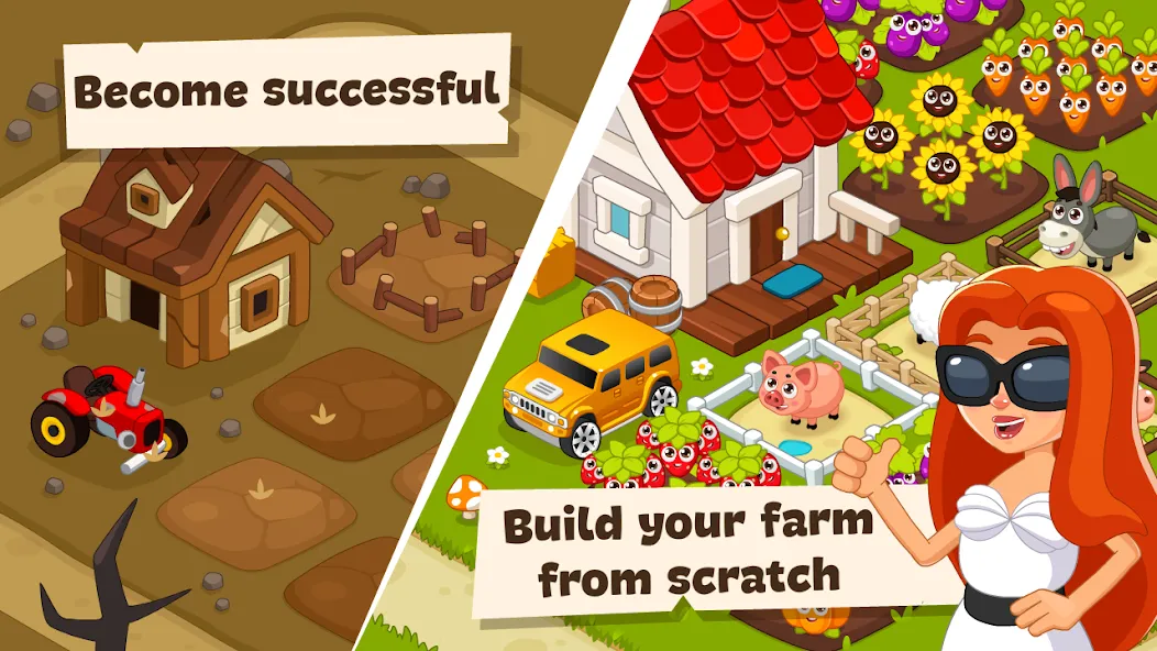 Idle Farm Game Offline Clicker [МОД: Деньги, Монеты и Меню MOD] Screenshot 2