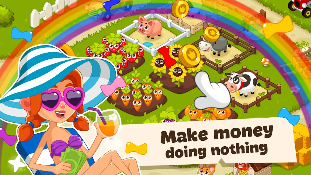 Idle Farm Game Offline Clicker [МОД: Деньги, Монеты и Меню MOD] Screenshot 3