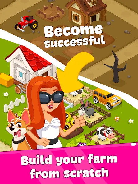 Idle Farm Game Offline Clicker [МОД: Деньги, Монеты и Меню MOD] Screenshot 5