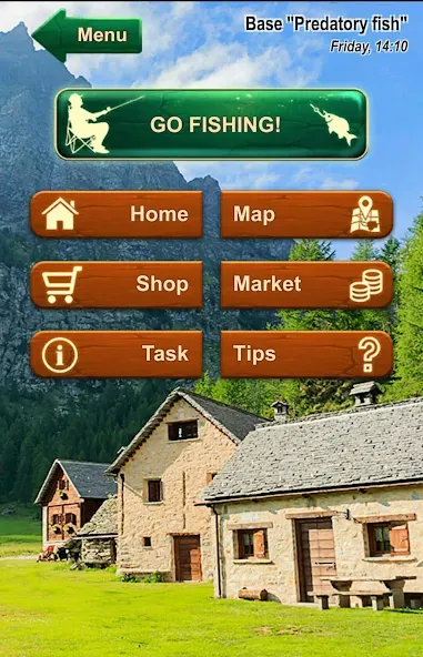 Fishing Baron - fishing game [МОД: Меню, Бесконечные монеты и Открытые уровни] Screenshot 1