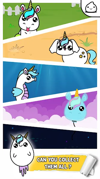 Unicorn Evolution Merge Kawaii (Юникорн Эволюшн Мерж Кавай) [МОД: Все открыто, Дополнительные деньги и Меню MOD] Screenshot 3