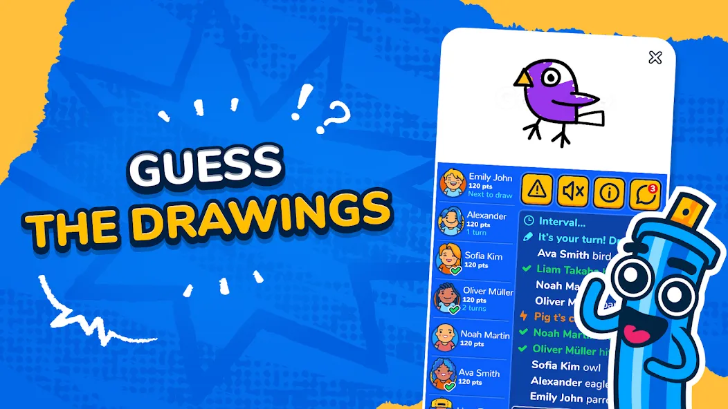 Gartic.io - Draw, Guess, WIN [МОД: Все открыто, Дополнительные деньги и Меню MOD] Screenshot 1
