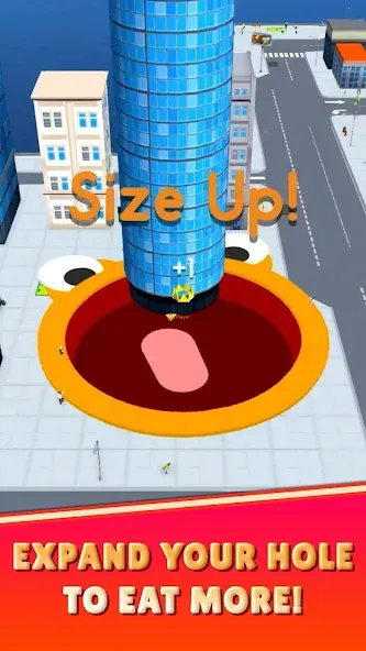 Hole.io [МОД: Деньги, Монеты и Меню MOD] Screenshot 2