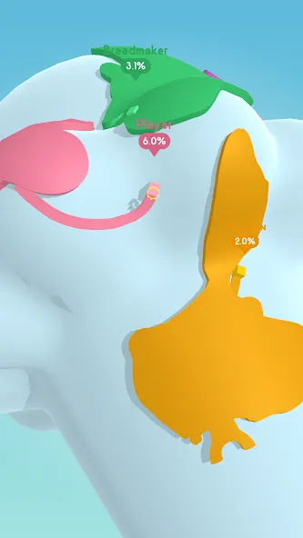 Paper.io 3D [МОД: Много денег, Монет и Все открыто] Screenshot 5