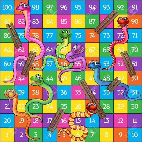 Snake and ladder (Змеи и лестницы) [МОД: Деньги, Монеты и Меню MOD] Screenshot 4