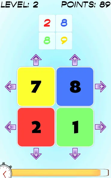 Squademath - numbers challenge (Скуадематх) [МОД: Меню, Бесконечные монеты и Открытые уровни] Screenshot 1