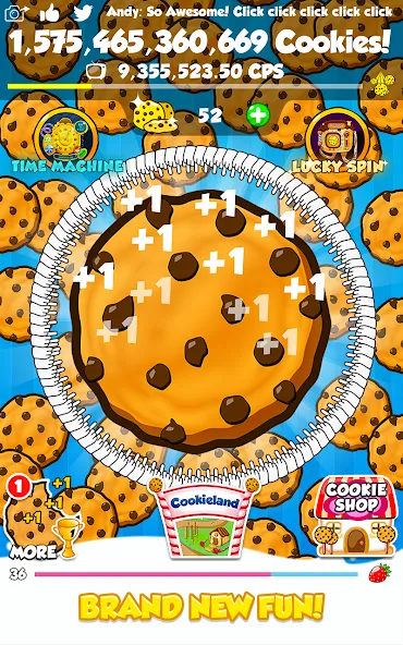 Cookie Clickers 2 (С  2) [МОД: Все открыто, Дополнительные деньги и Меню MOD] Screenshot 1