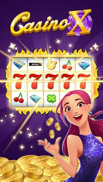 Casino X (Казино Икс) [МОД: Бесконечные деньги, Монеты и Мега MOD] Screenshot 1