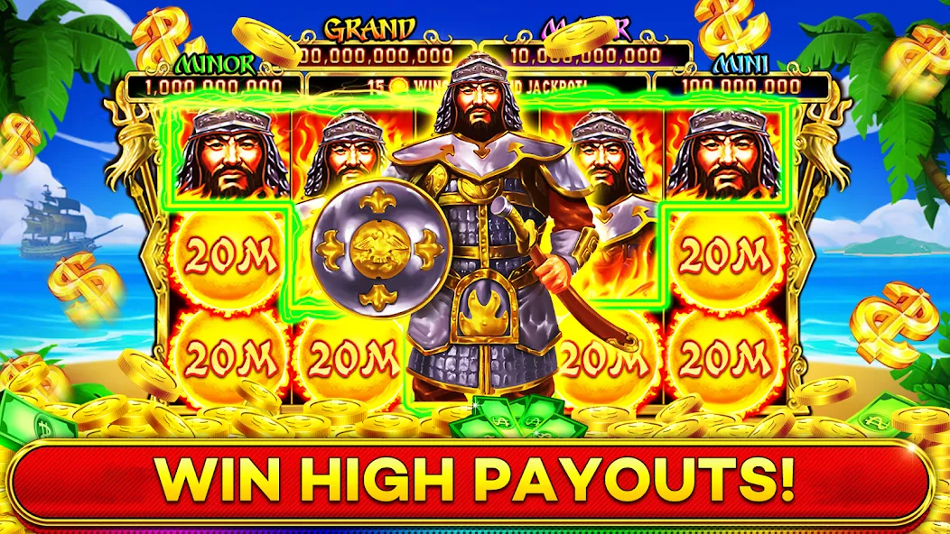 Jackpot Boom Casino Slot Games (Джекпот Бум Казино Игры на Слотмашинах) [МОД: Много монет, Открытые уровни и Мега MOD] Screenshot 2