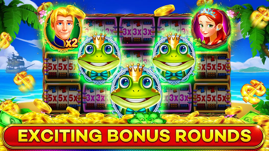 Jackpot Boom Casino Slot Games (Джекпот Бум Казино Игры на Слотмашинах) [МОД: Много монет, Открытые уровни и Мега MOD] Screenshot 5