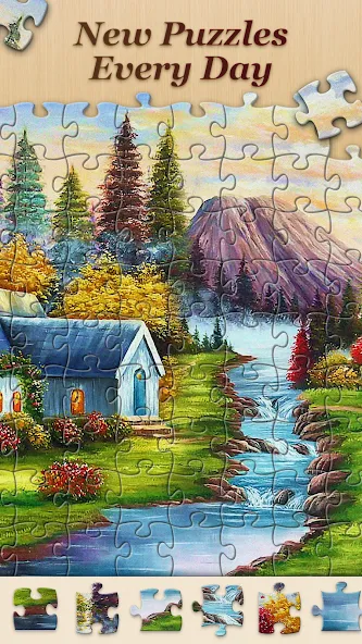Jigsawscapes® - Jigsaw Puzzles (Джигсоускейпс) [МОД: Много монет, Открытые уровни и Мега MOD] Screenshot 3