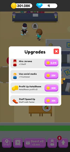 My Hotel Life (Мой отельная жизнь) [МОД: Много монет, Открытые уровни и Мега MOD] Screenshot 3