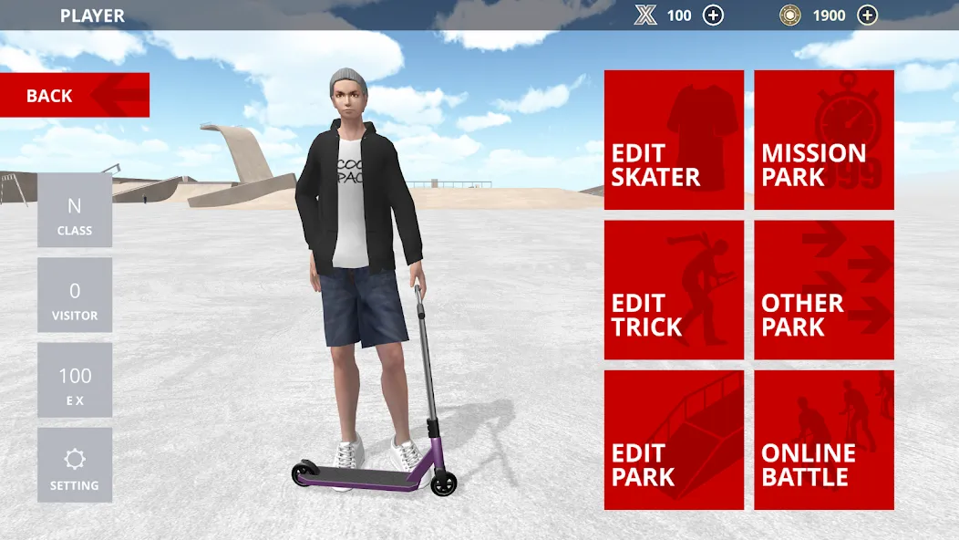 Scooter Space (кутер Спейс) [МОД: Все открыто, Дополнительные деньги и Меню MOD] Screenshot 5