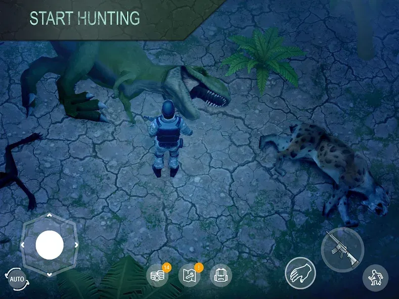 Jurassic Survival (Джурасик Сурвайвал) [МОД: Все открыто, Дополнительные деньги и Меню MOD] Screenshot 2