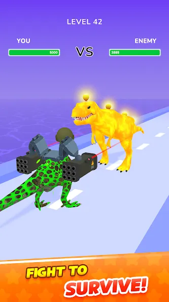 Dino Evolution Run 3D (Дино Эволюция Ран 3Д) [МОД: Все открыто, Дополнительные деньги и Меню MOD] Screenshot 3