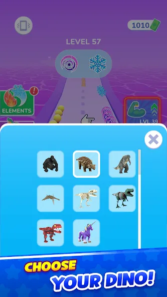 Dino Evolution Run 3D (Дино Эволюция Ран 3Д) [МОД: Все открыто, Дополнительные деньги и Меню MOD] Screenshot 4