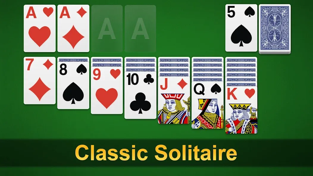 Klondike Solitaire - Patience [МОД: Все открыто, Дополнительные деньги и Меню MOD] Screenshot 1