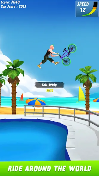 Max Air BMX (Макс Эйр БМХ) [МОД: Все открыто, Дополнительные деньги и Меню MOD] Screenshot 3