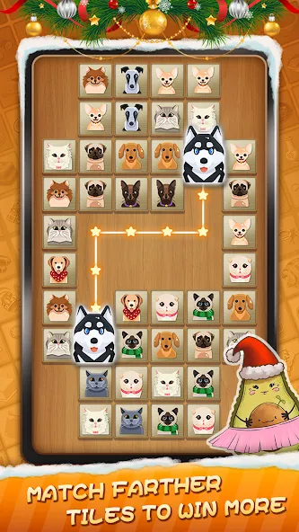 Tile Connect - Matching Games (Тайл Коннект) [МОД: Меню, Бесконечные монеты и Открытые уровни] Screenshot 3