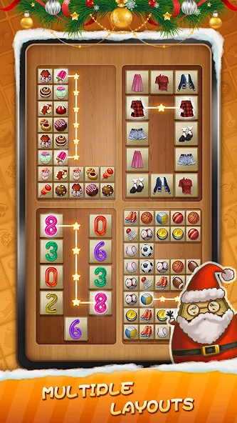 Tile Connect - Matching Games (Тайл Коннект) [МОД: Меню, Бесконечные монеты и Открытые уровни] Screenshot 5