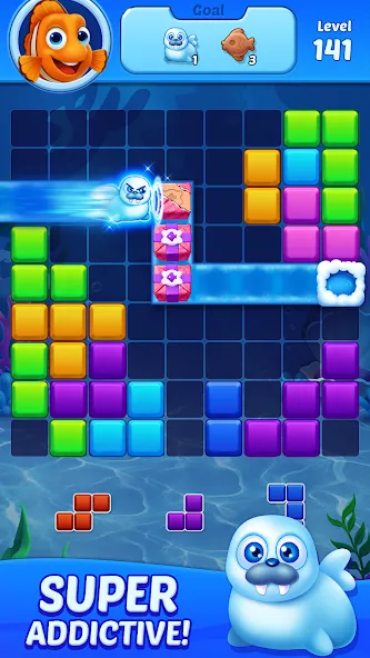 Block Puzzle Ocean [МОД: Деньги, Монеты и Меню MOD] Screenshot 5