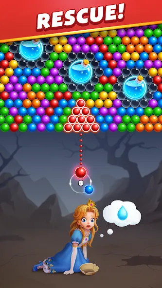 Bubble Shooter Royal Pop [МОД: Много денег, Монет и Все открыто] Screenshot 1
