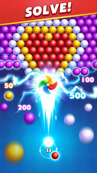 Bubble Shooter Royal Pop [МОД: Много денег, Монет и Все открыто] Screenshot 4