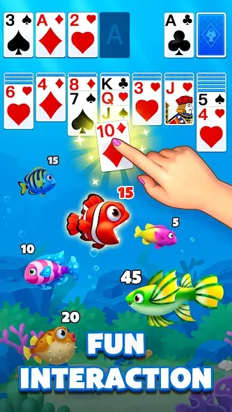 Solitaire Ocean [МОД: Много монет, Открытые уровни и Мега MOD] Screenshot 5