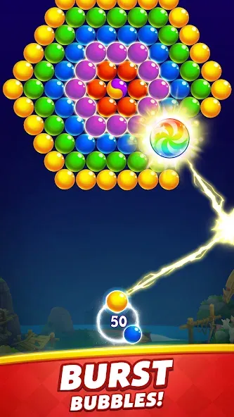 Bubble Shooter [МОД: Деньги, Монеты и Меню MOD] Screenshot 2