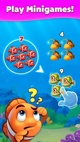 Solitaire Fish [МОД: Много монет, Открытые уровни и Мега MOD] Screenshot 3