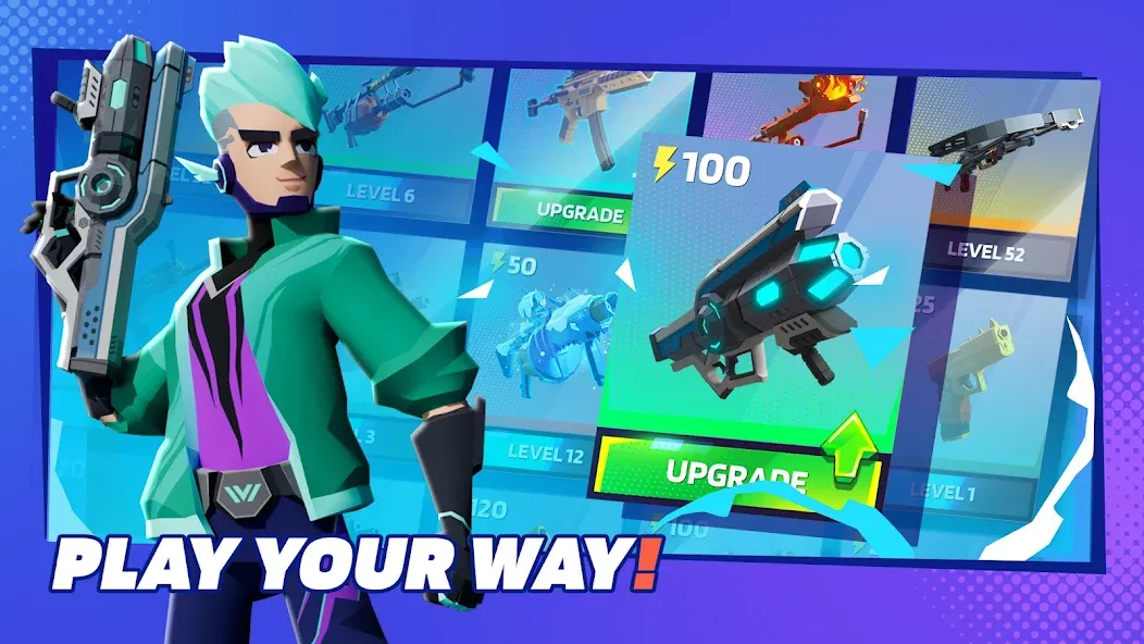 1v1.LOL - Battle Royale Game [МОД: Меню, Бесконечные монеты и Открытые уровни] Screenshot 3