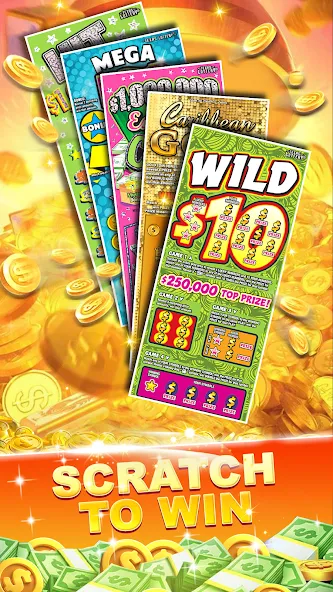 Lottery Scratchers Master (Лотерейные скретчкарты мастер) [МОД: Много монет, Открытые уровни и Мега MOD] Screenshot 2
