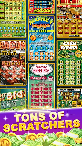 Lottery Scratchers Master (Лотерейные скретчкарты мастер) [МОД: Много монет, Открытые уровни и Мега MOD] Screenshot 4
