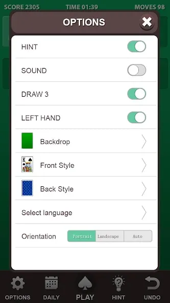Solitaire. [МОД: Много денег, Монет и Все открыто] Screenshot 4