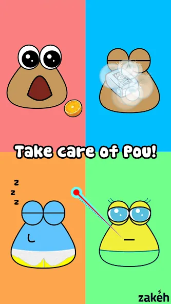 Pou (Пуо) [МОД: Деньги, Монеты и Меню MOD] Screenshot 1