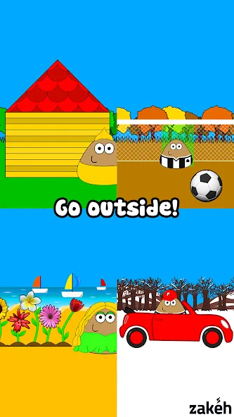 Pou (Пуо) [МОД: Деньги, Монеты и Меню MOD] Screenshot 4