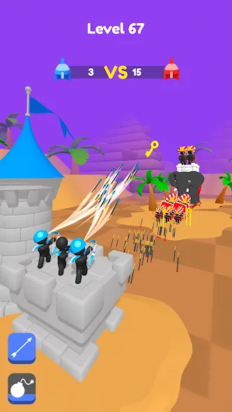 Merge Archers: Bow and Arrow (Мердж Арчерс) [МОД: Много денег, Монет и Все открыто] Screenshot 2