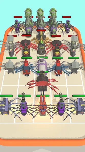 Merge Spider Train [МОД: Много денег, Монет и Все открыто] Screenshot 5