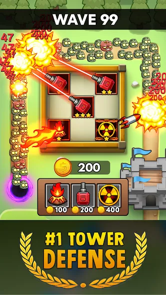 Merge Clash: Tower Defense TD (Мердж Клаш) [МОД: Все открыто, Дополнительные деньги и Меню MOD] Screenshot 2